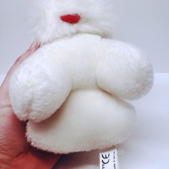 Amsel Plush Dog White Scottish Terrier Westie Stuffed Animal 5" - Picture 7 of 9